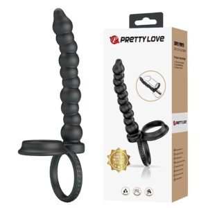Anillo con dildo para doble penetración