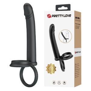 Anillo con dildo para doble penetración